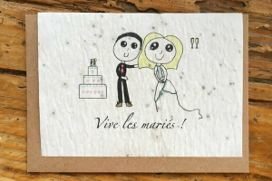 les cartes de Lulu "vive les mariés"(couple)